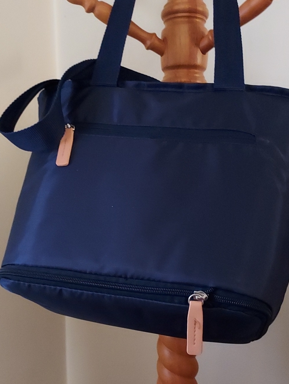 Califirnia Innovations Navy Quilted Lunch Tote Bag - Picture 6 of 9